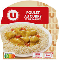 Plat cuisiné Emincé de poulet au curry et riz barquette 300g