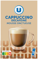 Café soluble CAPPUCCINO DECAFEINE - x10 - 125g