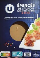 Emincés de saumon fumé Atlantique au bois de hêtre aux 5 baies 100g