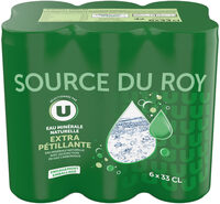 Eau minérale naturelle extra petillante can 6x33cl