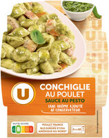 Conchiglie au poulet sauce au pesto