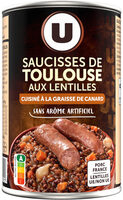 Saucisses de Toulouse aux lentilles Boîte de 420g