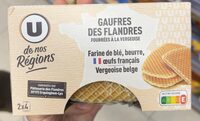 Gaufres pure beurre fourrées vergeoise