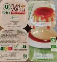 Flan vanille nappage caramel 4x125g