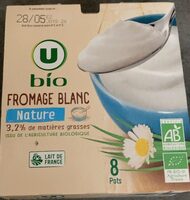 Fromage blanc frais au lait 1/2 écremé 3,2% mg 8x100g