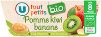 Dessert bébé Pomme kiwi banane, dès 8 mois - 4x100g- Petits pots bébé