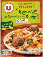 COUSCOUS FALALELS Légumes & Semoule aux Raisins
