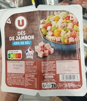 Dés de jambon -25% de sel - 2x75g