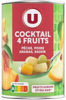 Cocktail 4 fruits au sirop léger boîte 1/2 250g