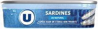Sardines au naturel, boîte 1/5 135g
