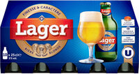 Bière blonde Lager 5° pack bouteille 10x25cl