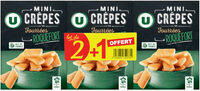 Mini crêpes fourrées à base de roquefort déshydraté x2+1 offert 195g