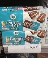 Gâteau moelleux coco fourrés au lait - 2x390g