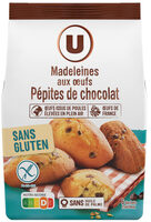 Madeleines aux oeufs pépites de chocolat sans gluten, 180g