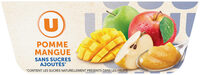 Coupelles compote pomme mangue sans sucre ajouté