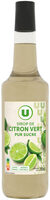 Sirop citron vert, bouteille 70cl