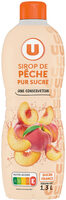 Sirop pêche, bouteille 1,3l