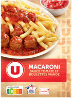 Macaronnis sauce tomates et boulettes