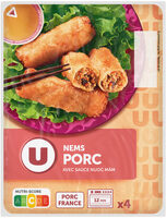Nems au porc + sauce Nuoc-mâm