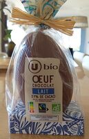 Oeuf chocolat lait 37% cacao - 120g