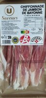 Chiffonnade de jambon de Bayonne