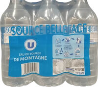Eau de source de montagne des Alpes