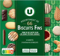 Assortiment de biscuits 14 variétés 66 biscuits fins, 400g