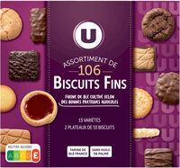 Assortiment de biscuits 13 variétés 106 biscuits fins, 750g