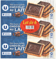 Petit beurre tablette chocolat lait 6x150g