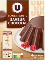 Préparation Entremets pour flan chocolat, 4 doses, 232g