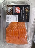 Pavé de saumon, Label Rouge, avec peau, élevé en Ecosse, 2 pièces, barquette 250g