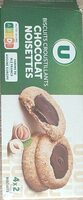 Biscuits croustillants chocolat noisette