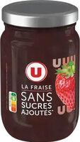 Préparation de fraises sans sucre ajouté pot de 280g