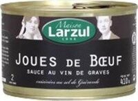 Larzul, Joues de boeuf sauce au vin de Graves