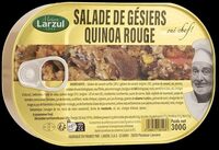 Salade de gésiers quinoa rouge