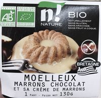 Moelleux marrons Chocolat et sa crème de Marrons