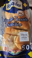 Brioche tressée tranchée