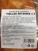 Tielles setoises x 2