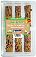 Petits cakes saumon fumé et roquette Coudène