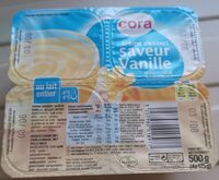 Crèmes Dessert à La Vanille, 4 Fois 125 Grammes, Marque Cora