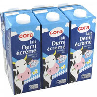 Lait Demi-Écrémé stérilisé UHT