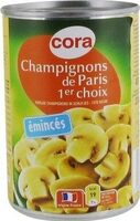 Champignons émincés, 230 Grammes égoutté, Marque Cora