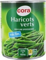 Haricots Verts Très Fins, 440 Grammes, Marque Cora
