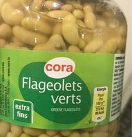 Flageolets Verts Extra Fins, Bocal De 420 Grammes, Marque Cora