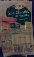6 Saucisses De Volaille, 210 Grammes, Marque Cora