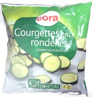 Courgettes en rondelles
