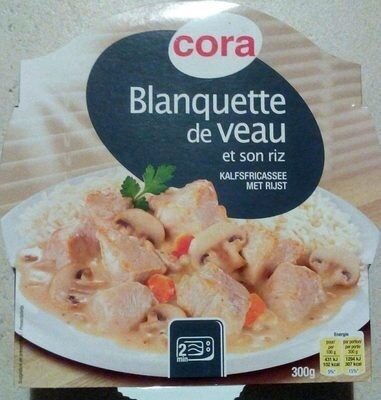 Blanquette de veau et son riz