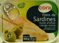 Filet de sardines à l'huile d'olive vierge extra