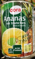 Ananas en tranches au jus d'ananas