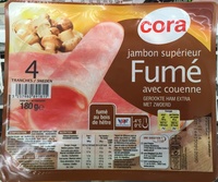 Jambon supérieur fumé avec couenne